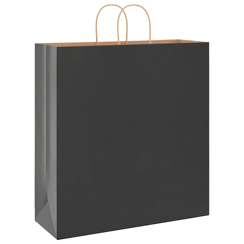 Paper carrier bags 250 pcs. with handles Black 45x17x48 cm