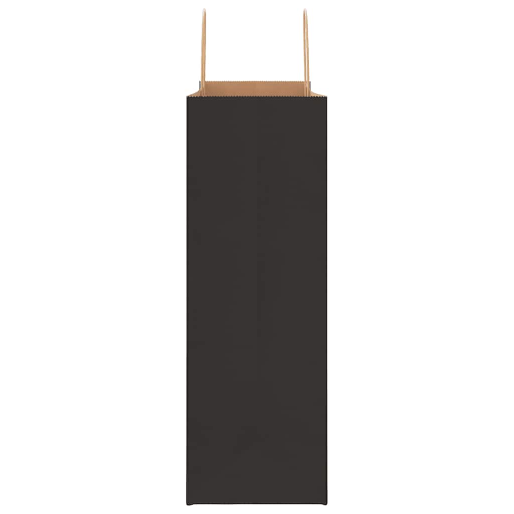 Paper carrier bags 250 pcs. with handles Black 45x17x48 cm