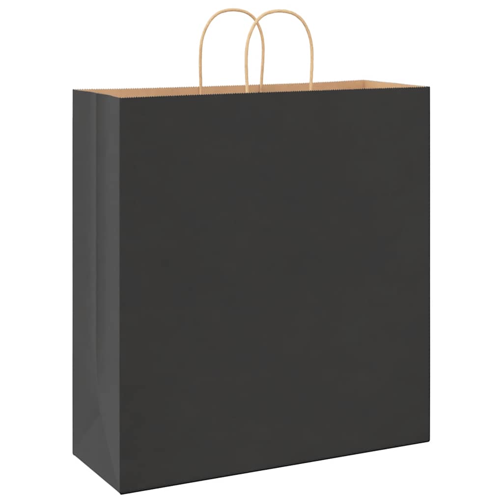Paper carrier bags 250 pcs. with handles Black 45x17x48 cm