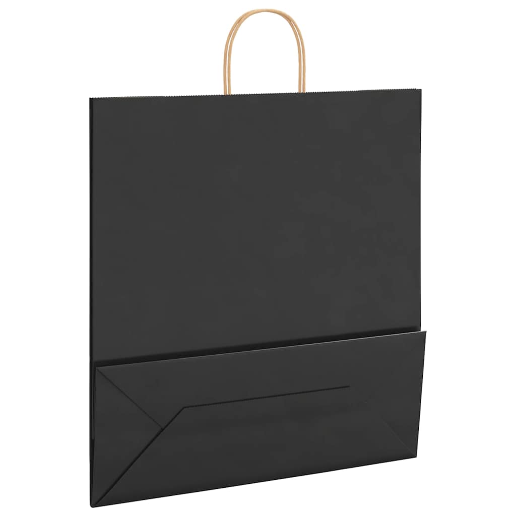 Paper carrier bags 250 pcs. with handles Black 45x17x48 cm