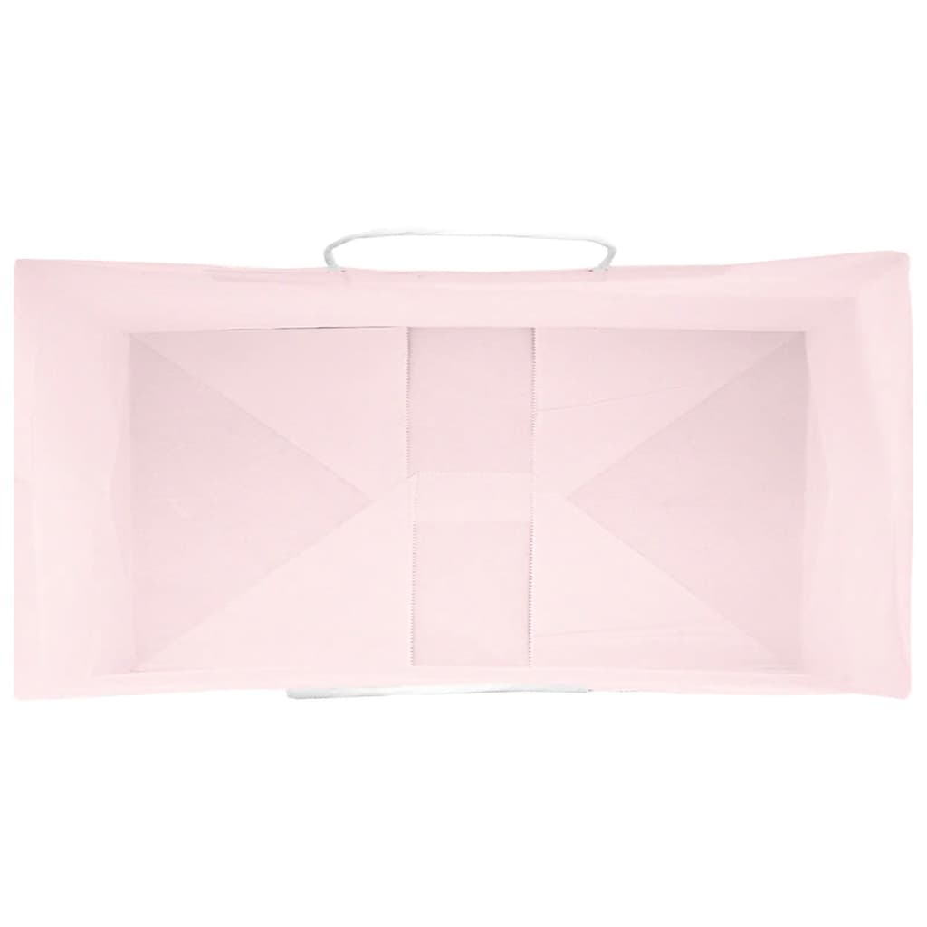 Papiertragetaschen 50 Stk. mit Henkeln Rosa 32x17x25 cm