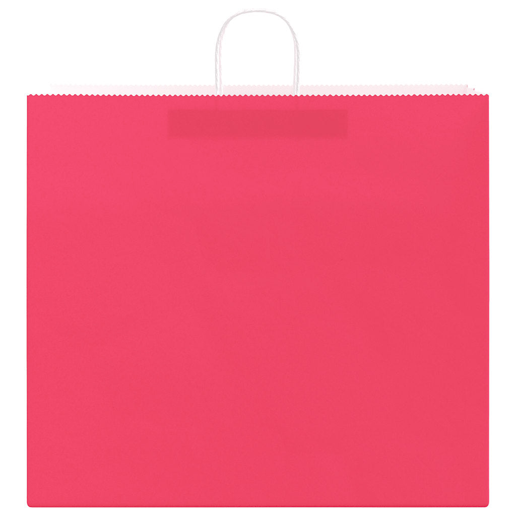 Papiertragetaschen 50 Stk. mit Henkeln Rosa 54x15x49 cm