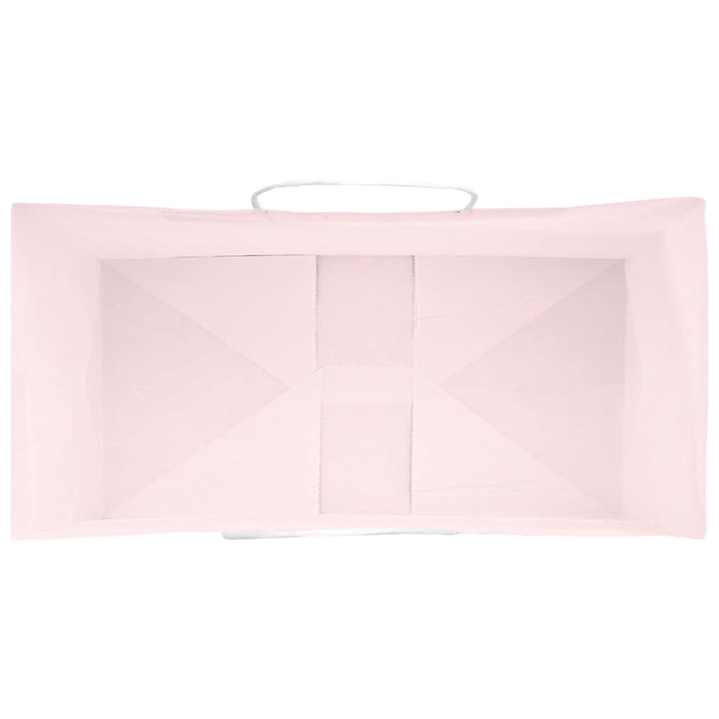 Papiertragetaschen 250 Stk. mit Henkeln Rosa 21x11x31 cm
