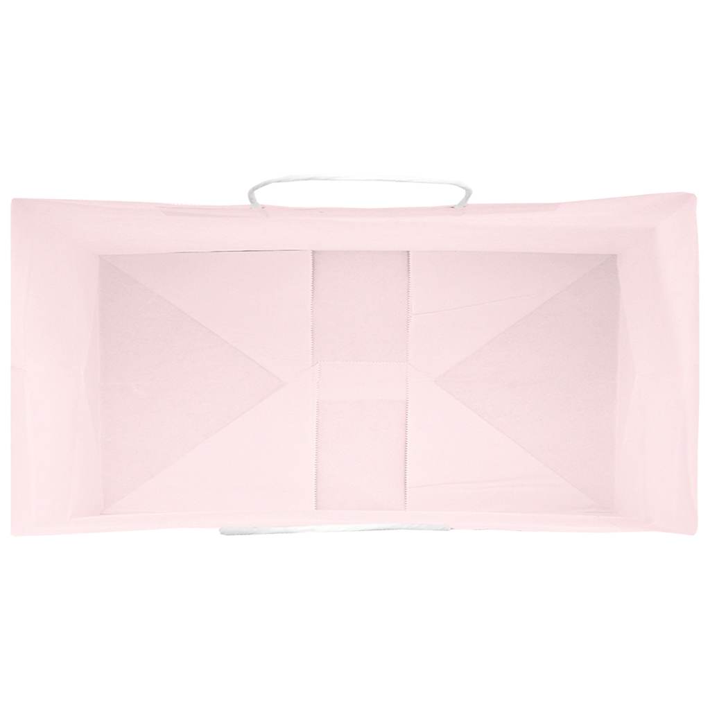 Paper carrier bags 250 pcs. with handles pink 32x17x25 cm