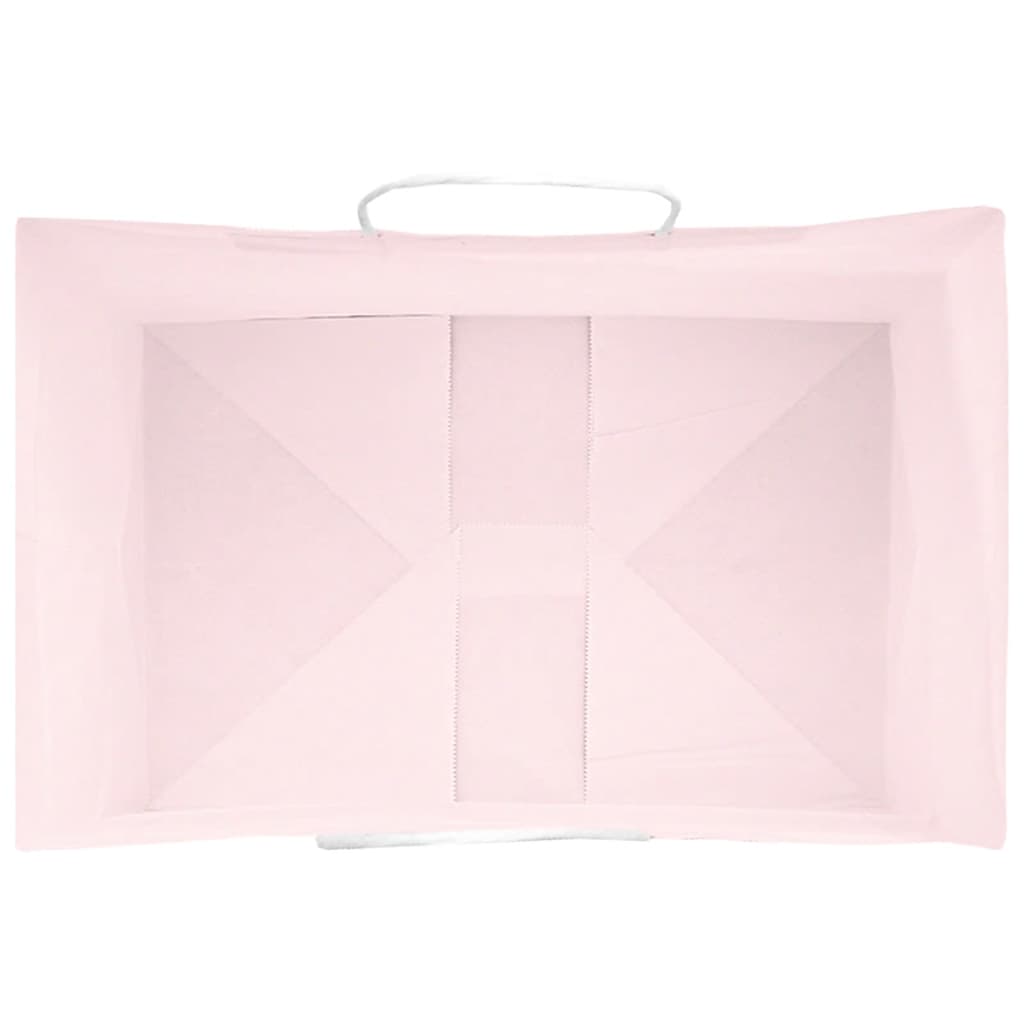 Paper carrier bags 250 pcs. with handles pink 32x22x24 cm