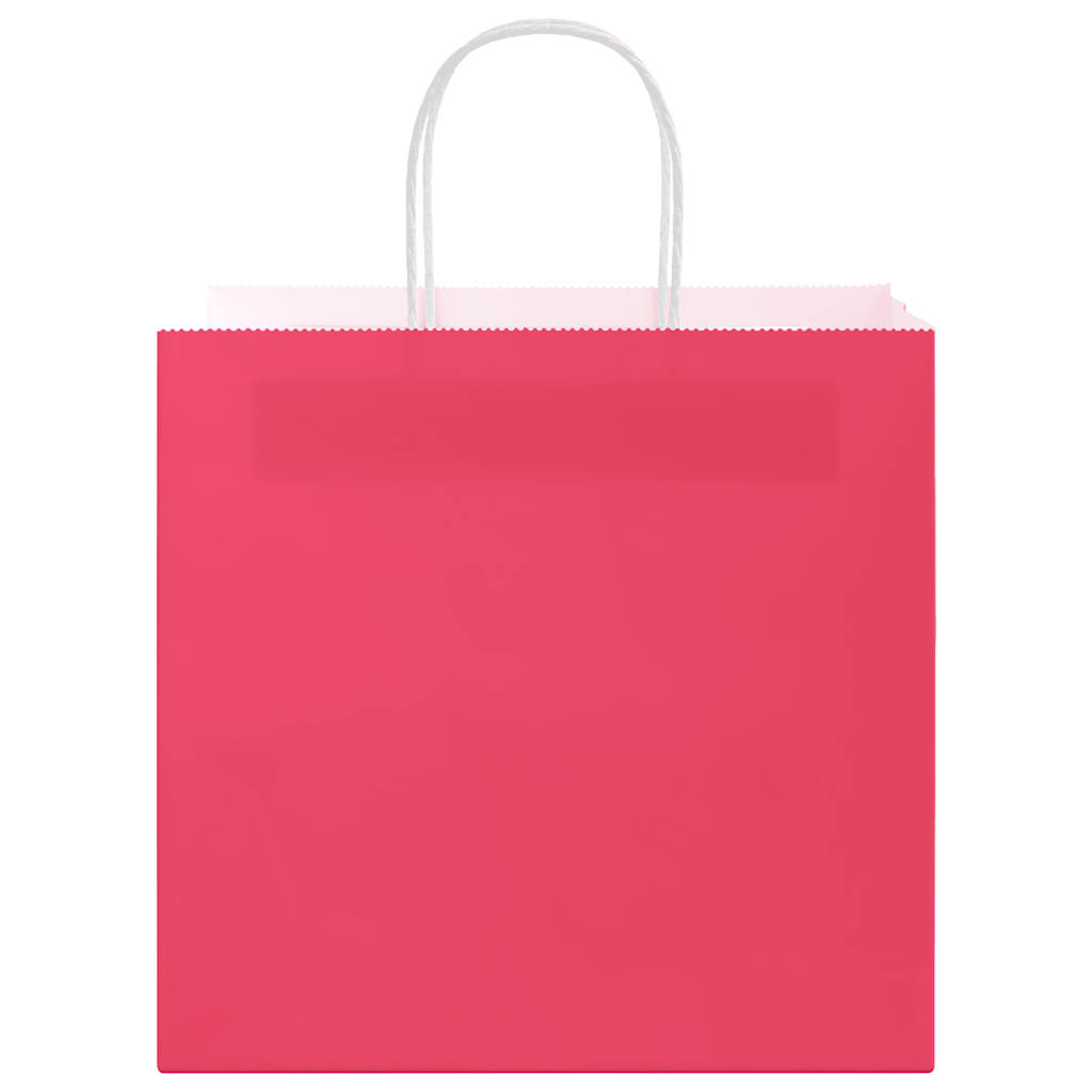 Paper carrier bags 250 pcs. with handles pink 54x15x49 cm