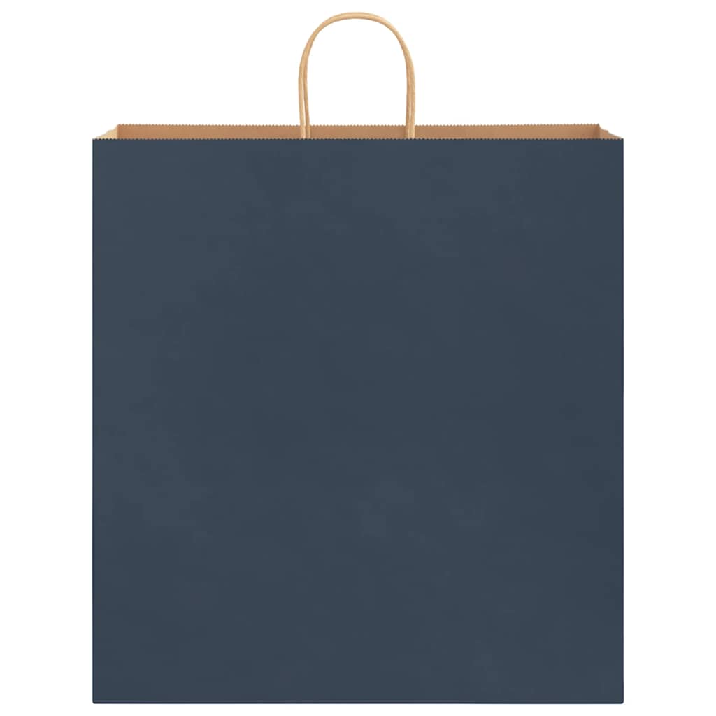 Papiertragetaschen 50 Stk. mit Henkeln Blau 45x17x48 cm