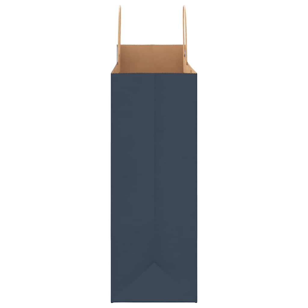 Paper carrier bags 250 pcs. with handles blue 32x17x44 cm