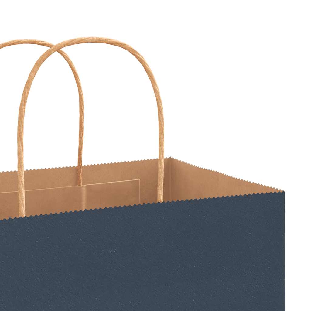 Paper carrier bags 250 pcs. with handles blue 32x17x44 cm