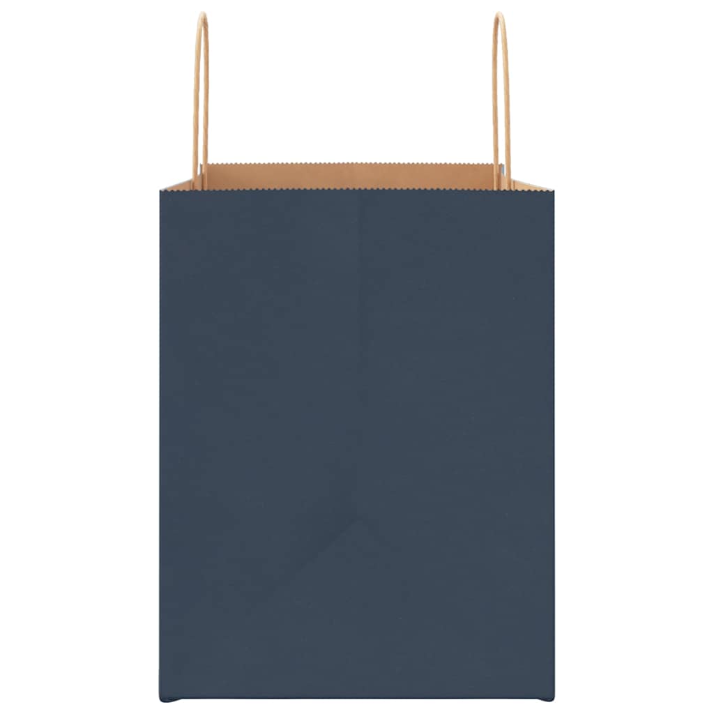 Paper carrier bags 250 pcs. with handles blue 32x22x28 cm