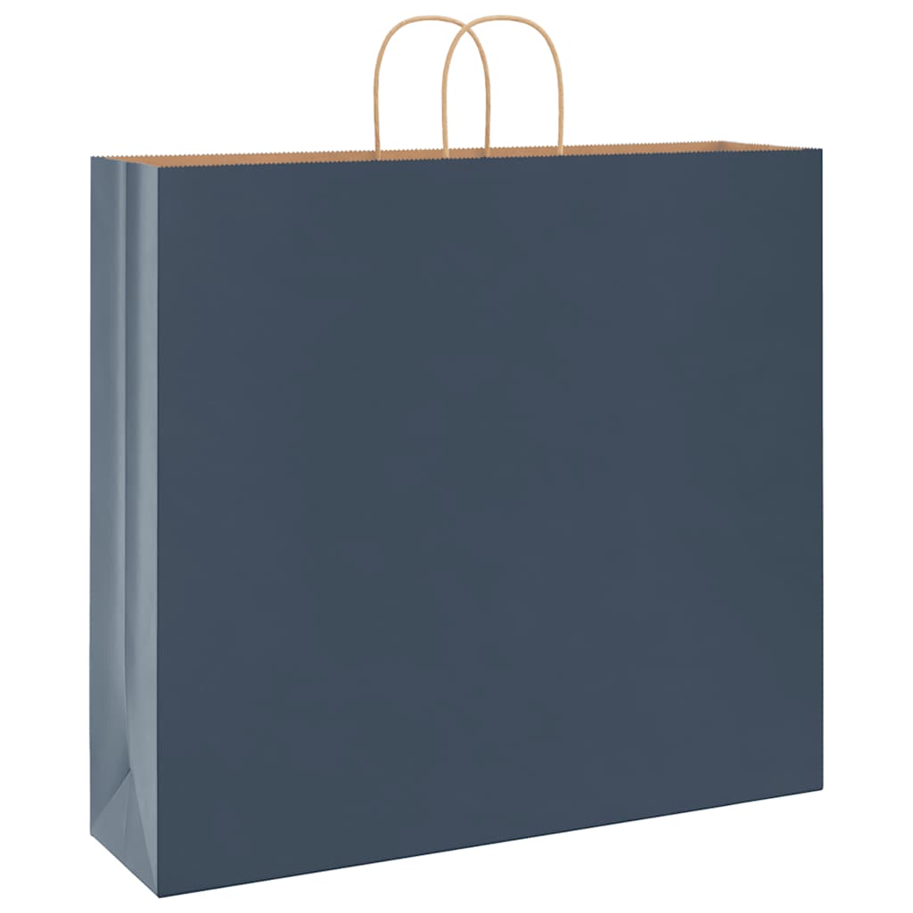 Paper carrier bags 250 pcs. with handles blue 54x15x49 cm