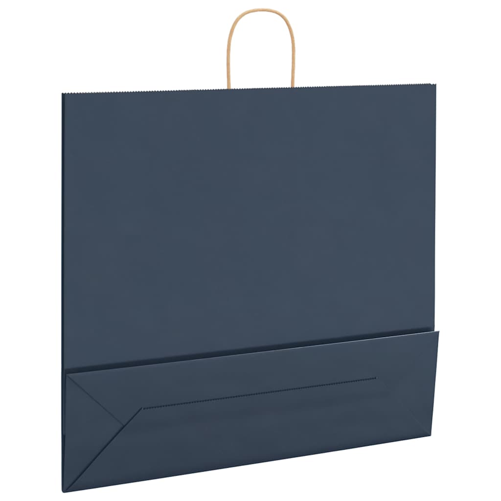 Paper carrier bags 250 pcs. with handles blue 54x15x49 cm