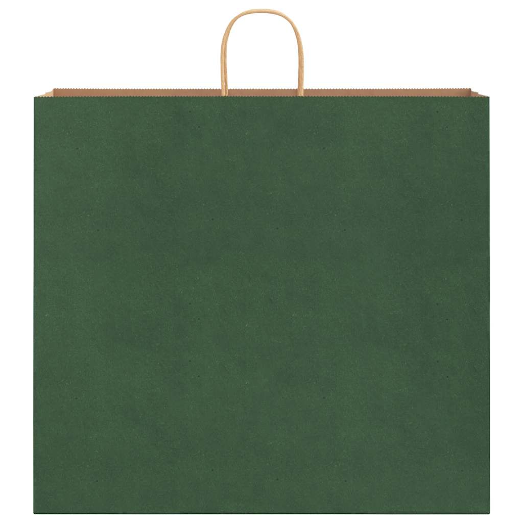 Paper carrier bags 50 pcs. with handles Green 54x15x49 cm