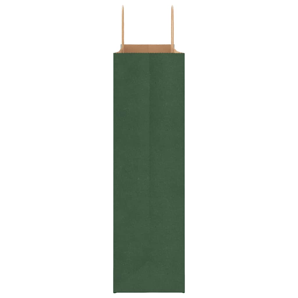 Paper carrier bags 50 pcs. with handles Green 54x15x49 cm