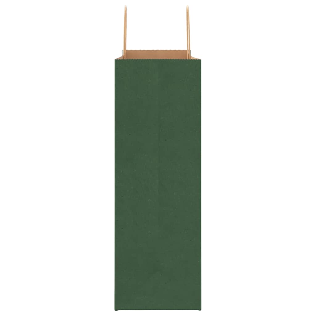 Paper carrier bags 250 pcs. with handles Green 45x17x48 cm
