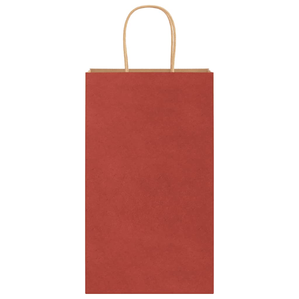 Papiertragetaschen 50 Stk. mit Henkeln Rot 21x11x36 cm