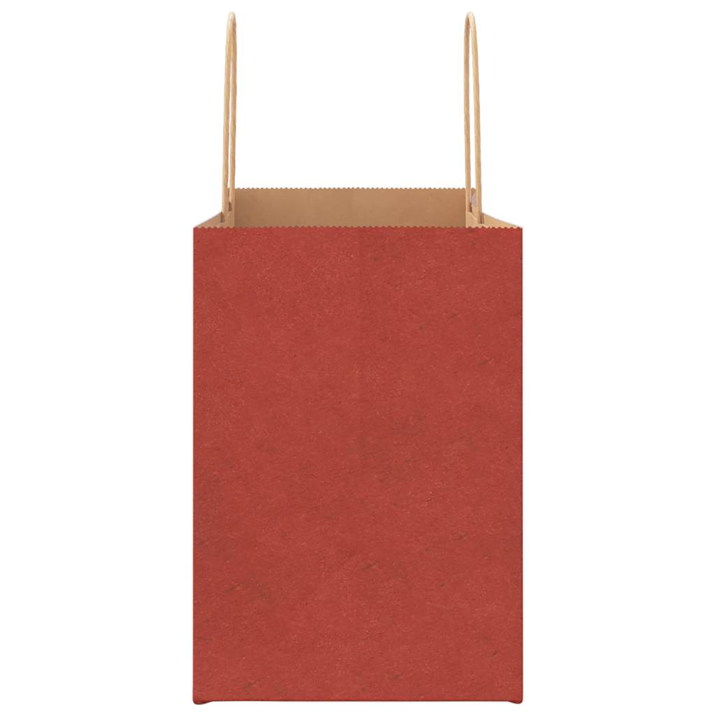 Papiertragetaschen 50 Stk. mit Henkeln Rot 32x17x25 cm