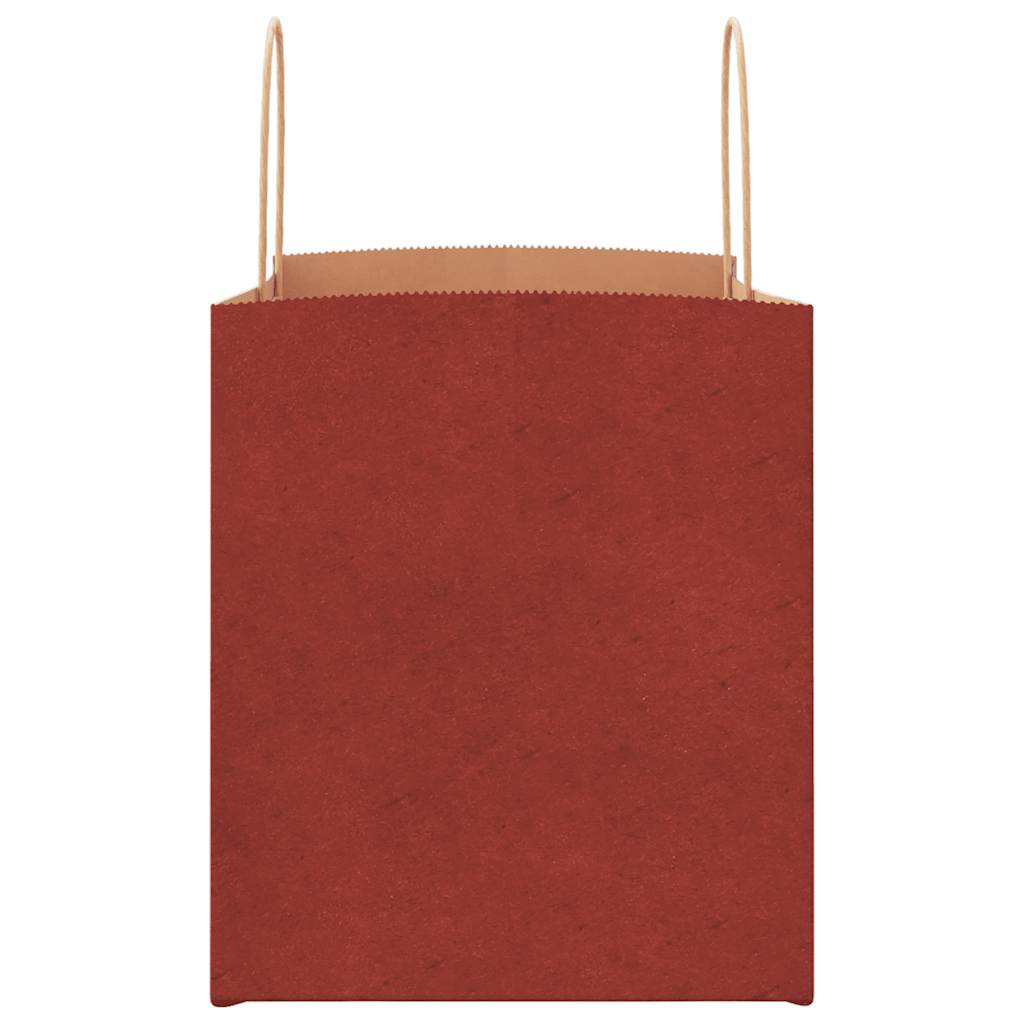 Papiertragetaschen 50 Stk. mit Henkeln Rot 32x22x24 cm
