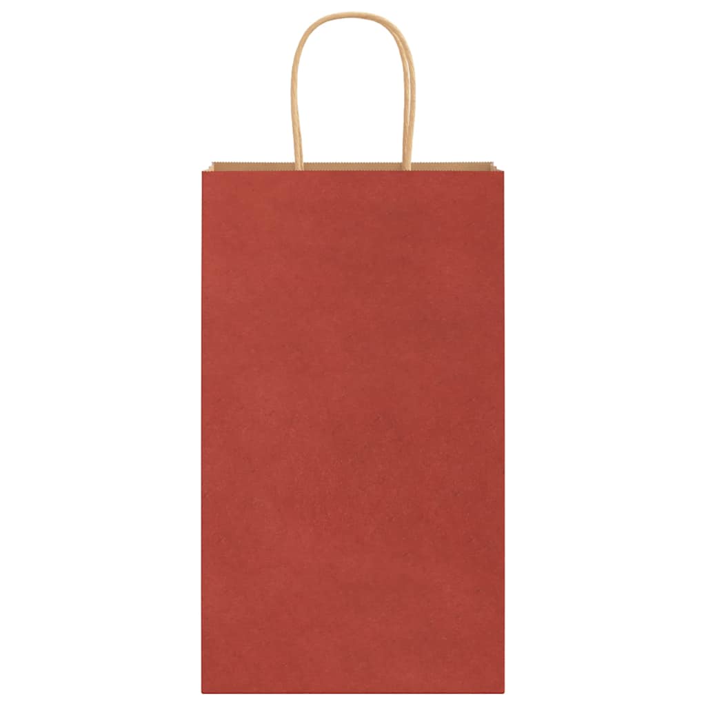 Papiertragetaschen 250 Stk. mit Henkeln Rot 21x11x36 cm