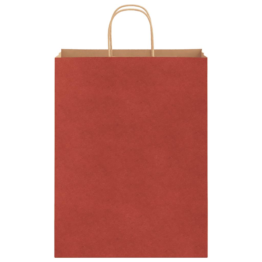 Papiertragetaschen 250 Stk. mit Henkeln Rot 32x12x42 cm