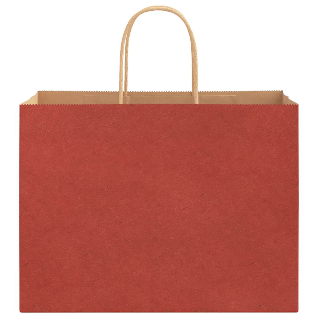 Paper carrier bags 250 pcs. with handles red 32x17x25 cm