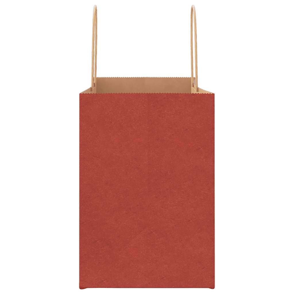 Paper carrier bags 250 pcs. with handles red 32x17x25 cm