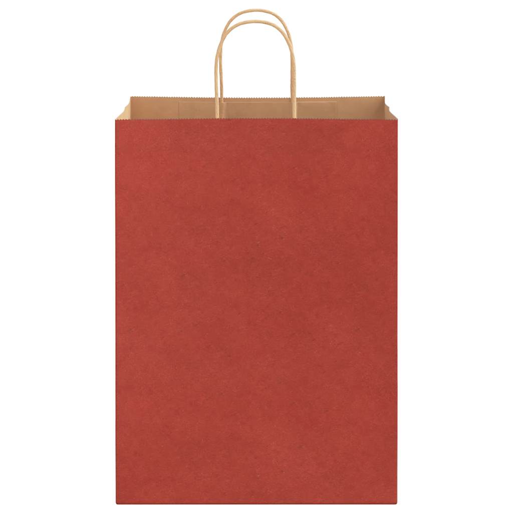 Papiertragetaschen 250 Stk. mit Henkeln Rot 32x17x44 cm