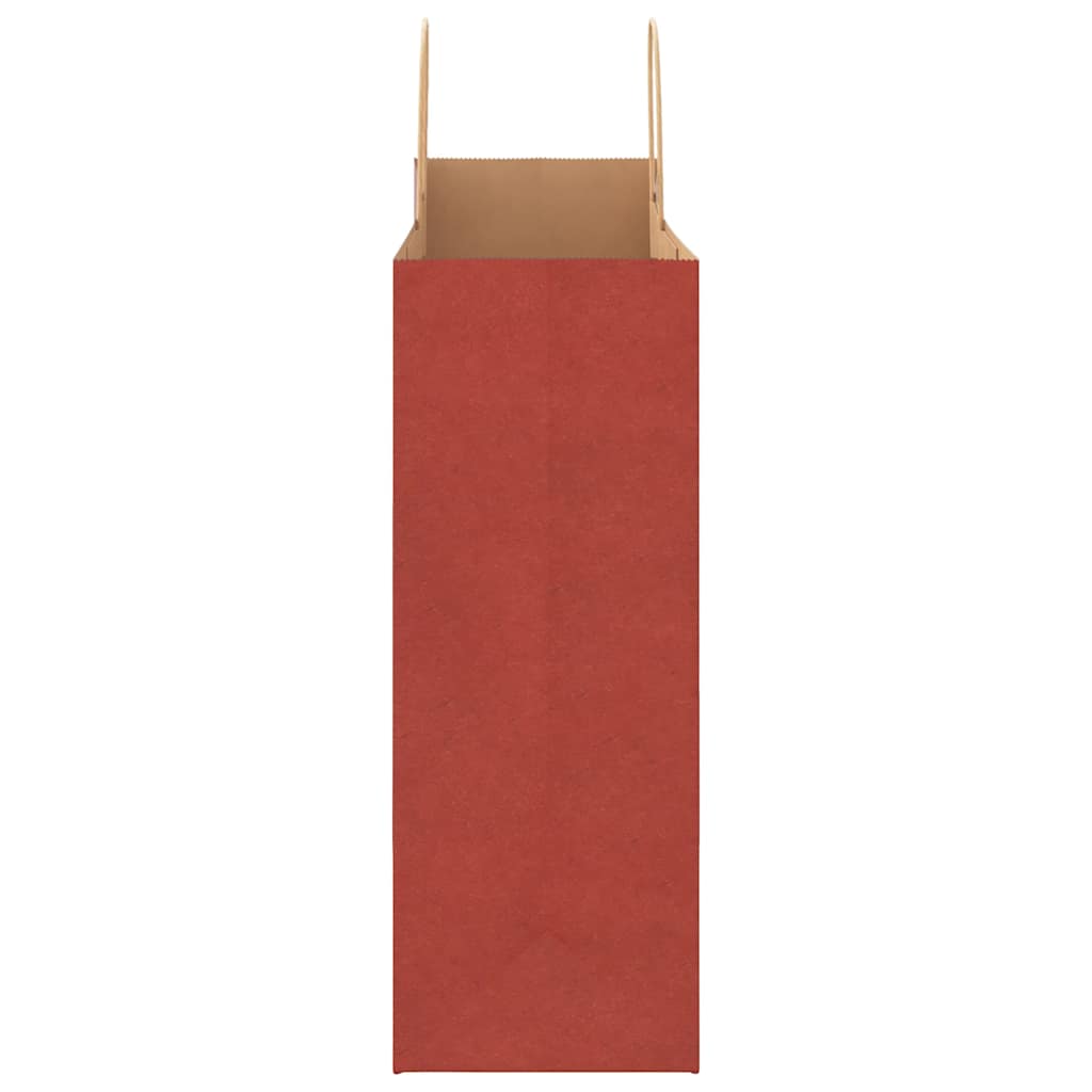 Papiertragetaschen 250 Stk. mit Henkeln Rot 32x17x44 cm