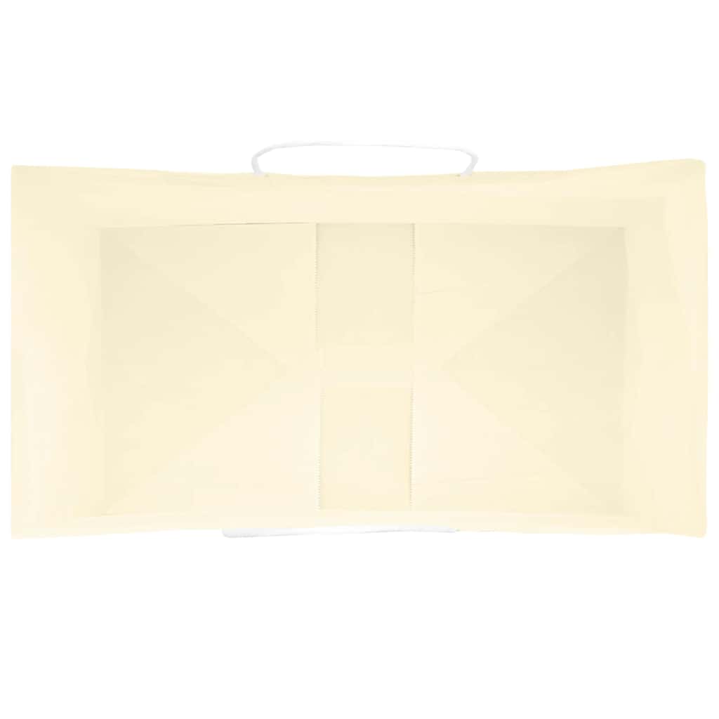 Papiertragetaschen 50 Stk. mit Henkeln Gelb 15x8x21 cm