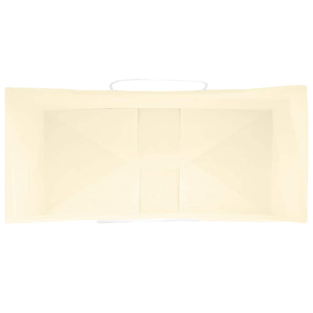 Papiertragetaschen 50 Stk. mit Henkeln Gelb 18x8x22 cm