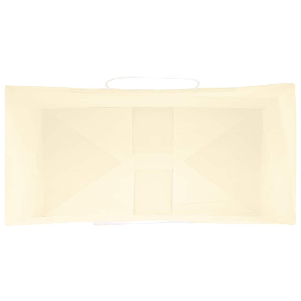 Papiertragetaschen 50 Stk. mit Henkeln Gelb 21x11x36 cm