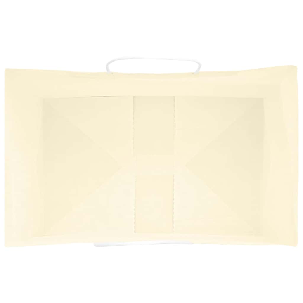 Paper carrier bags 50 pcs. with handles yellow 26x17x25 cm