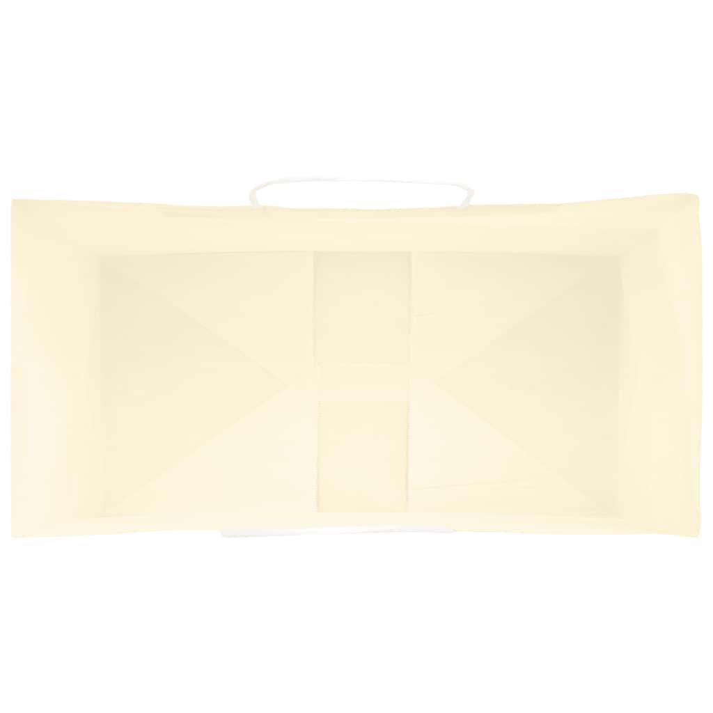 Paper carrier bags 50 pcs. with handles yellow 32x17x25 cm