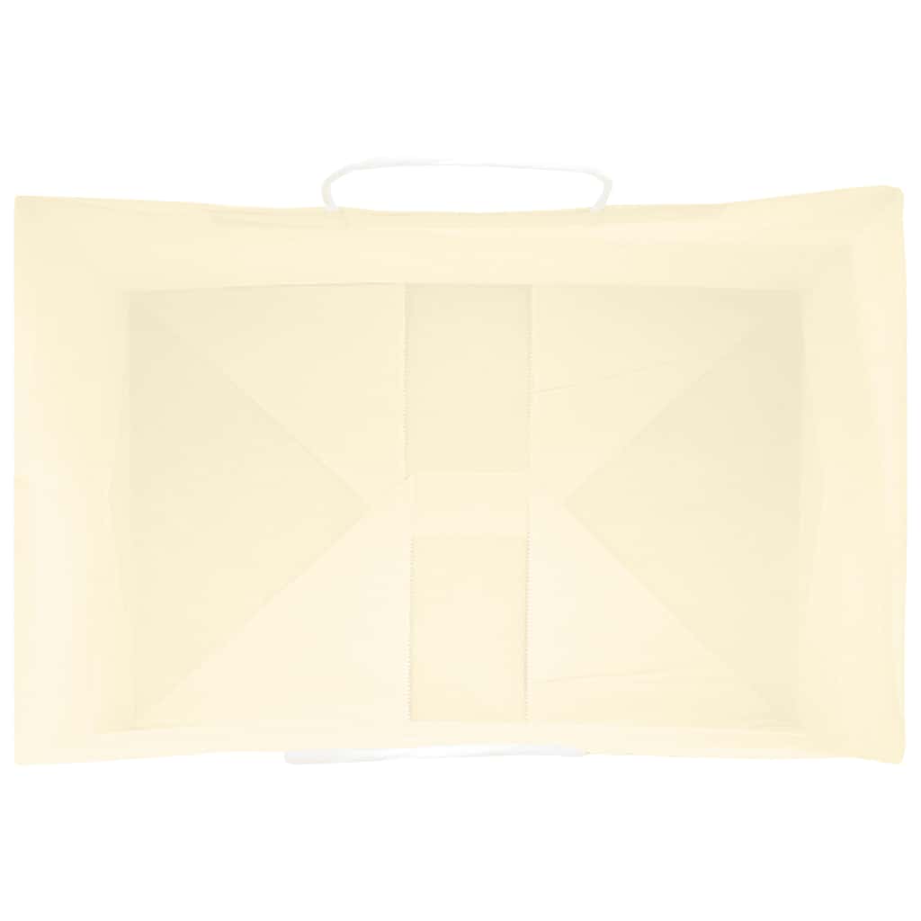 Papiertragetaschen 50 Stk. mit Henkeln Gelb 32x22x24 cm