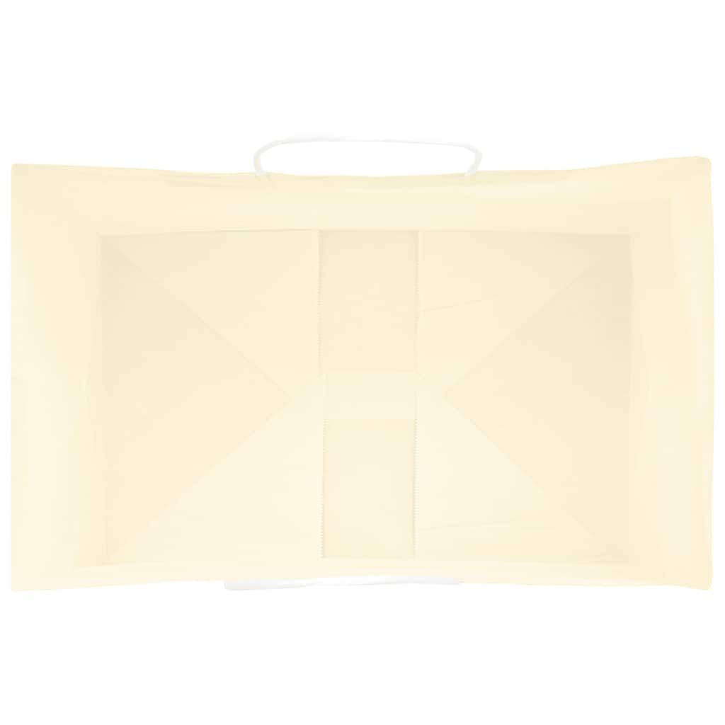 Papiertragetaschen 250 Stk. mit Henkeln Gelb 26x17x25 cm