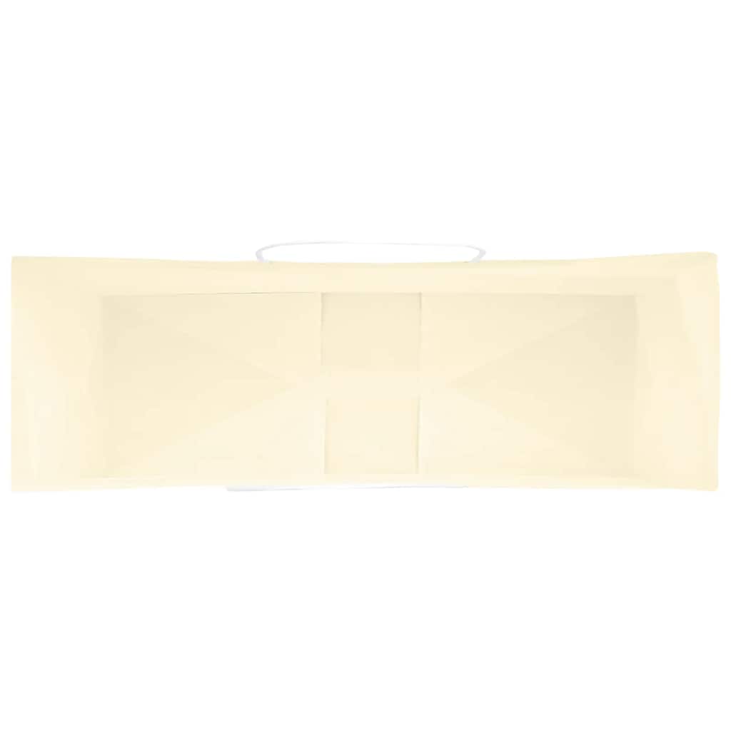Papiertragetaschen 250 Stk. mit Henkeln Gelb 32x12x42 cm