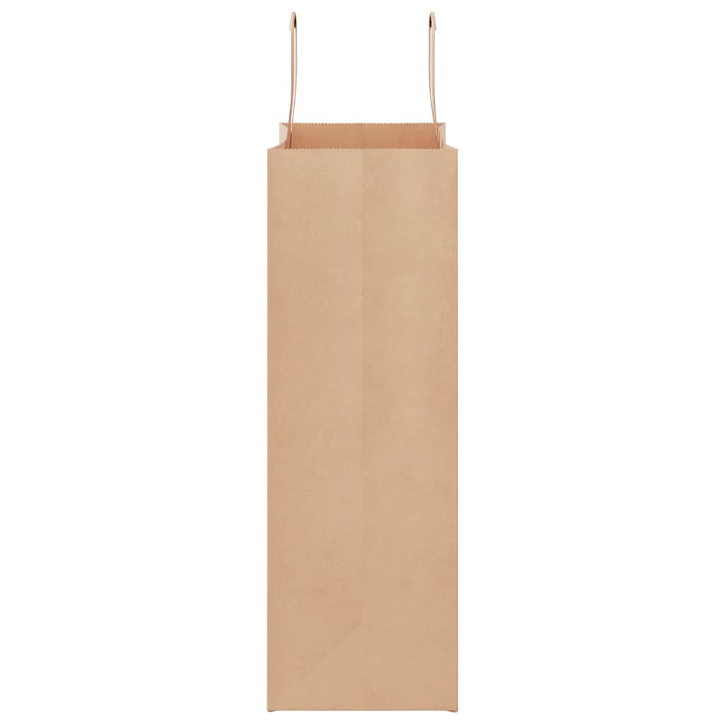 Papiertragetaschen 50 Stk. mit Henkeln Braun 26x12x35 cm