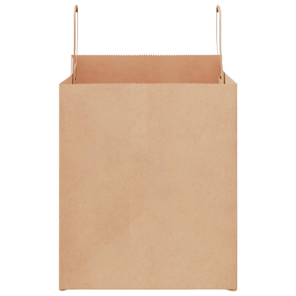 Paper carrier bags 50 pcs. with handles brown 32x22x24 cm