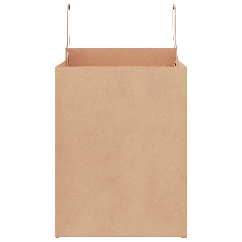 Paper carrier bags 50 pcs. with handles brown 32x22x28 cm