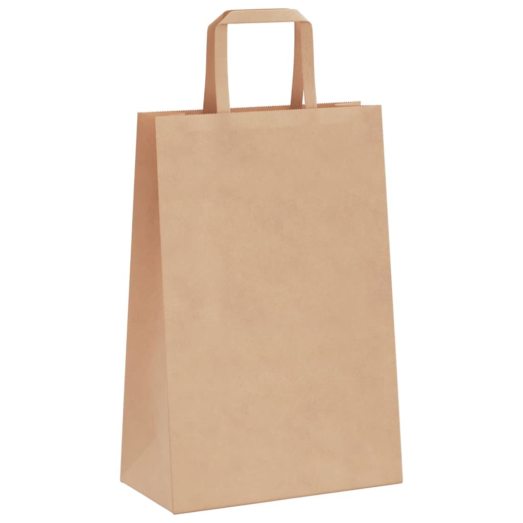 Papiertragetaschen 250 Stk. mit Henkeln Braun 21x11x31 cm