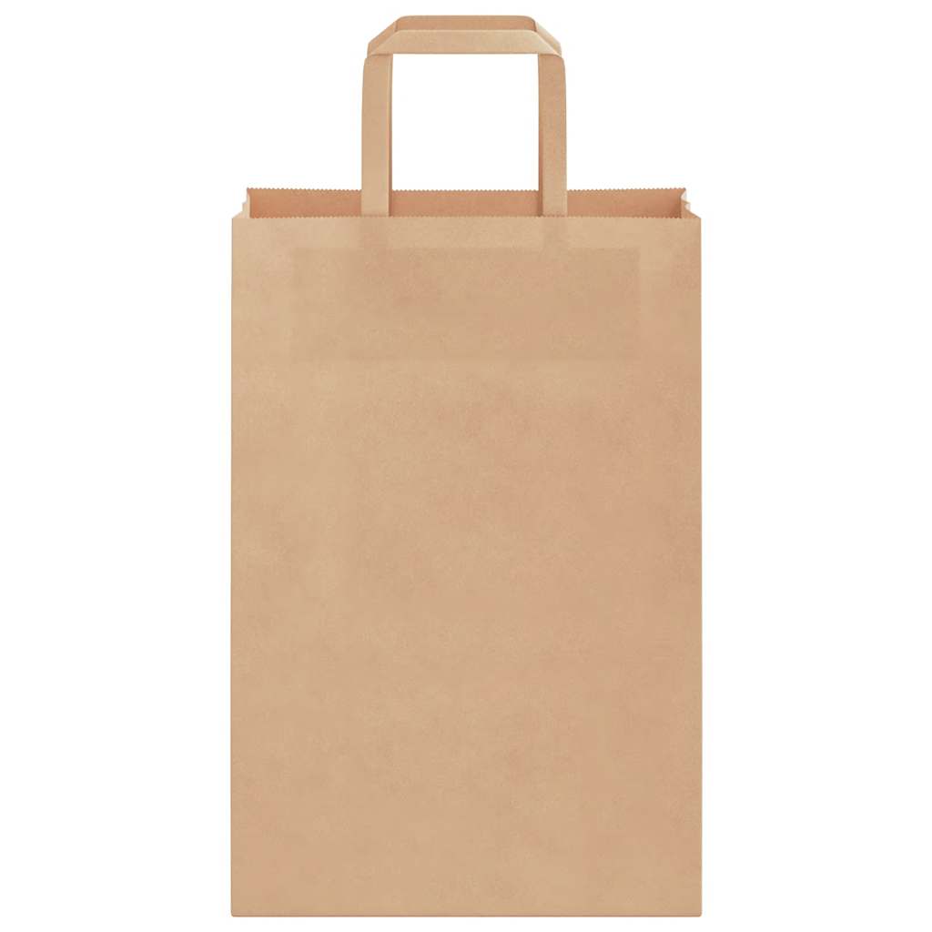 Papiertragetaschen 250 Stk. mit Henkeln Braun 21x11x31 cm
