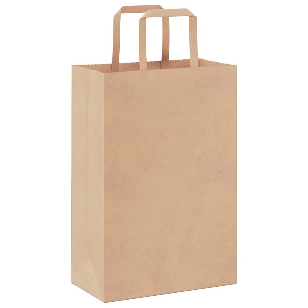 Papiertragetaschen 250 Stk. mit Henkeln Braun 21x11x31 cm