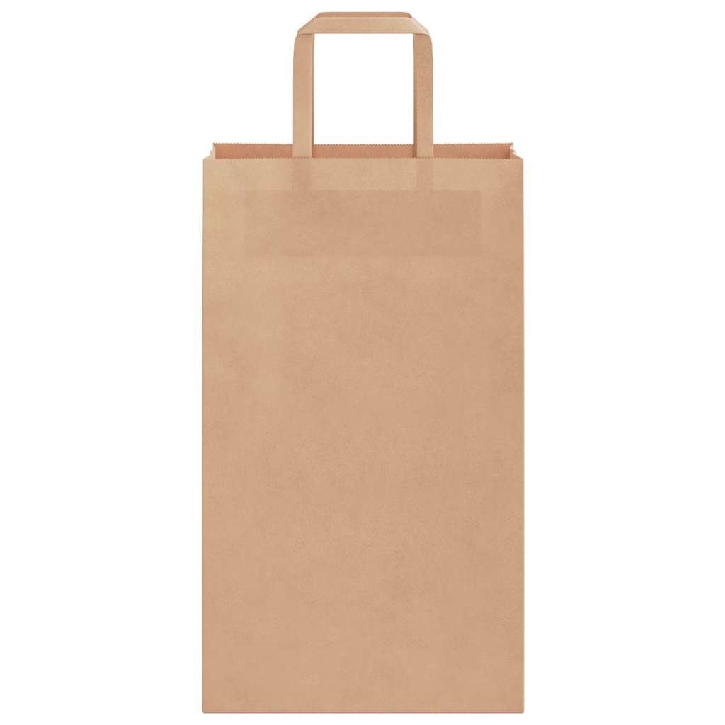 Papiertragetaschen 250 Stk. mit Henkeln Braun 21x11x36 cm