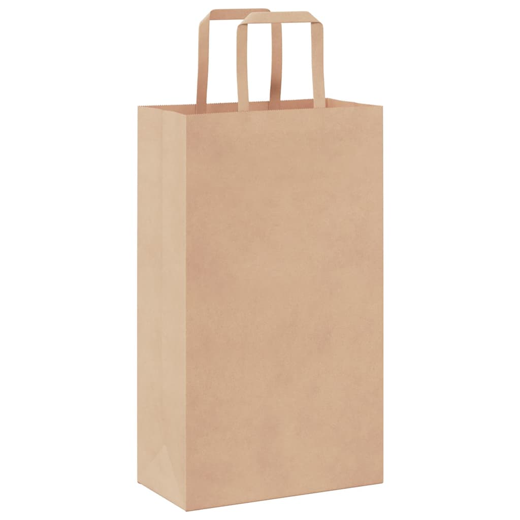 Papiertragetaschen 250 Stk. mit Henkeln Braun 21x11x36 cm