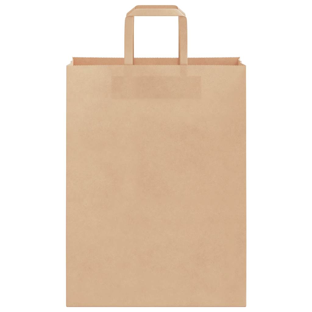 Paper carrier bags 250 pcs. with handles Brown 26x12x35 cm