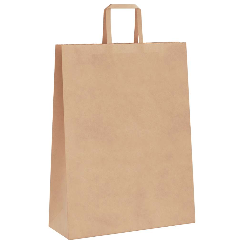Papiertragetaschen 250 Stk. mit Henkeln Braun 32x12x42 cm