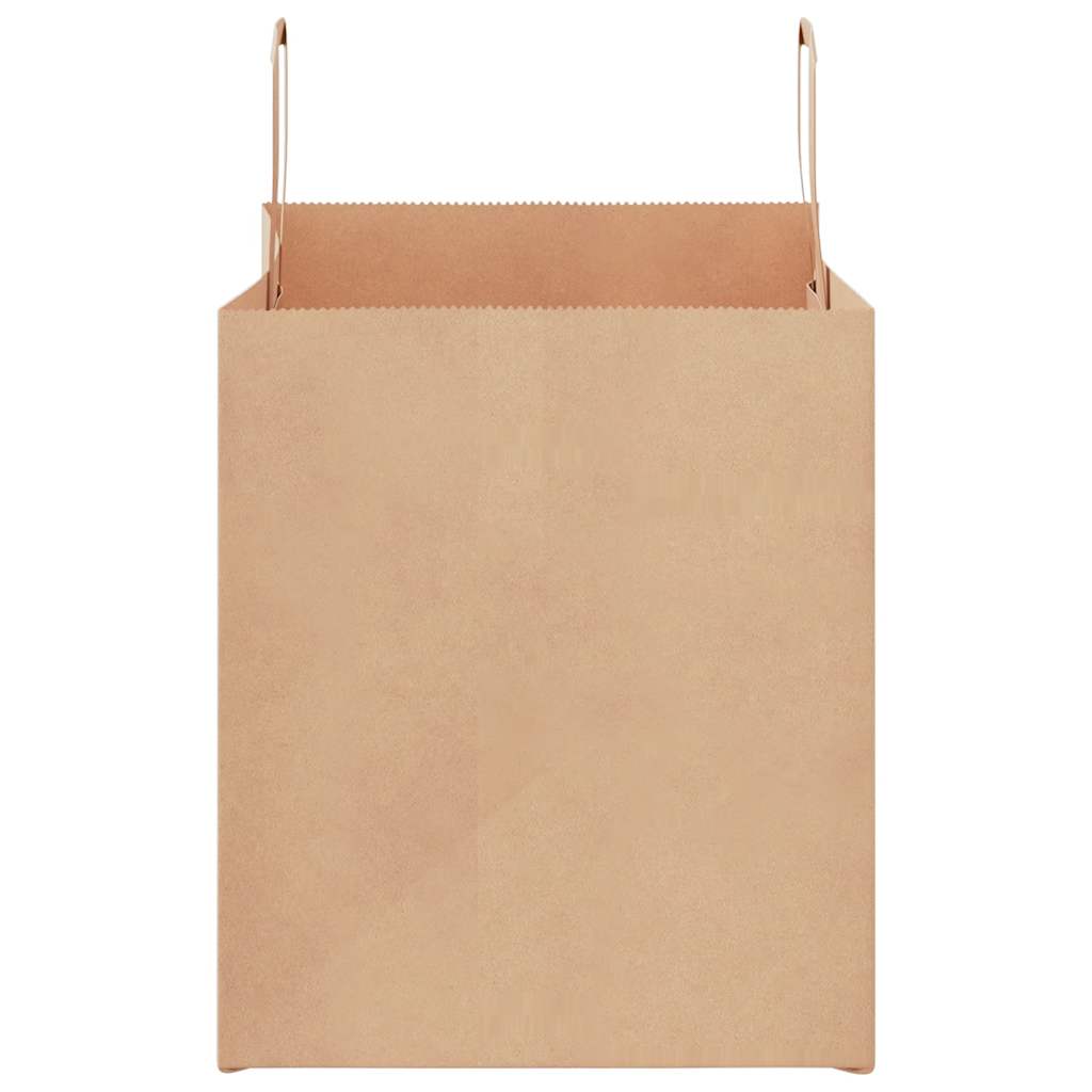 Paper carrier bags 250 pcs. with handles brown 32x22x24 cm