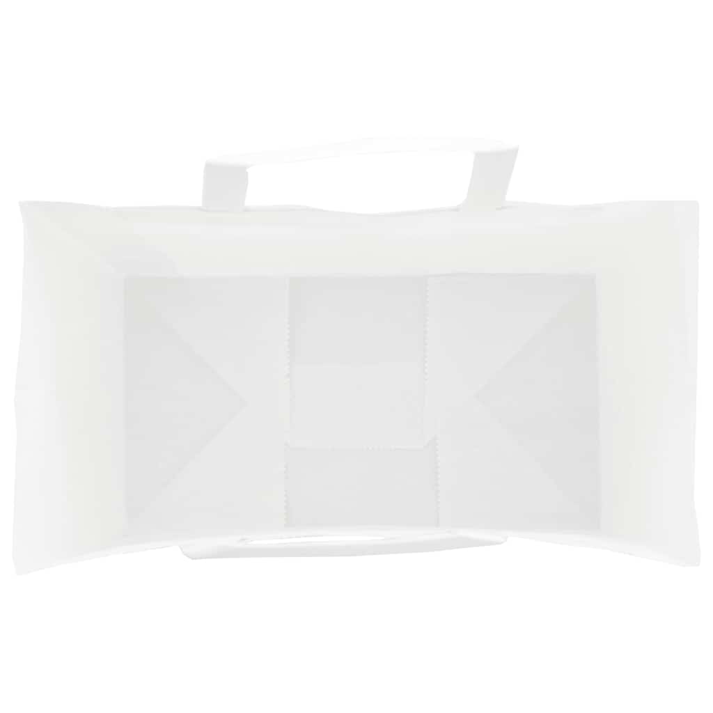 Papiertragetaschen 50 Stk. mit Henkeln Weiß 15x8x21 cm