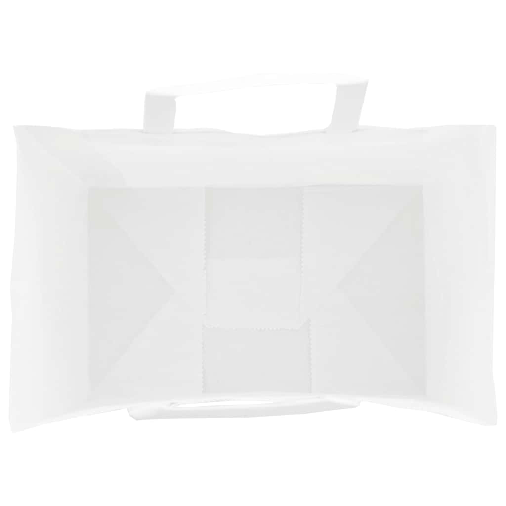 Papiertragetaschen 50 Stk. mit Henkeln Weiß 26x17x25 cm