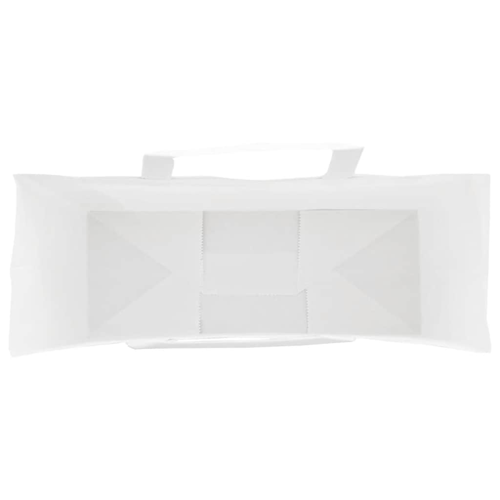 Papiertragetaschen 50 Stk. mit Henkeln Weiß 45x17x48 cm